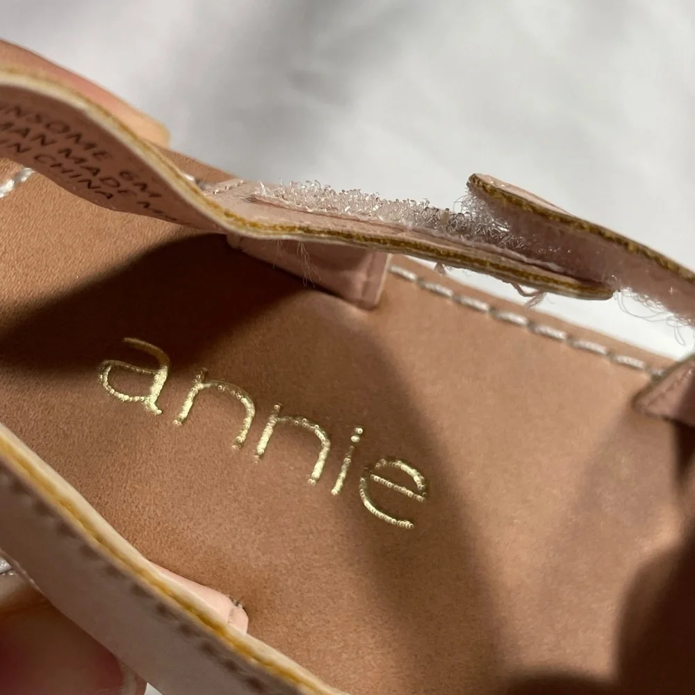 Annie Baby Girls Sandals Strappy Sling Back Open Toe Shoes NWT Sz 6M - Picture 2 of 8